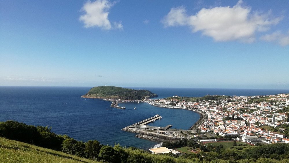 Horta auf der Azoreninsel Faial Horta auf der Azoreninsel Faial